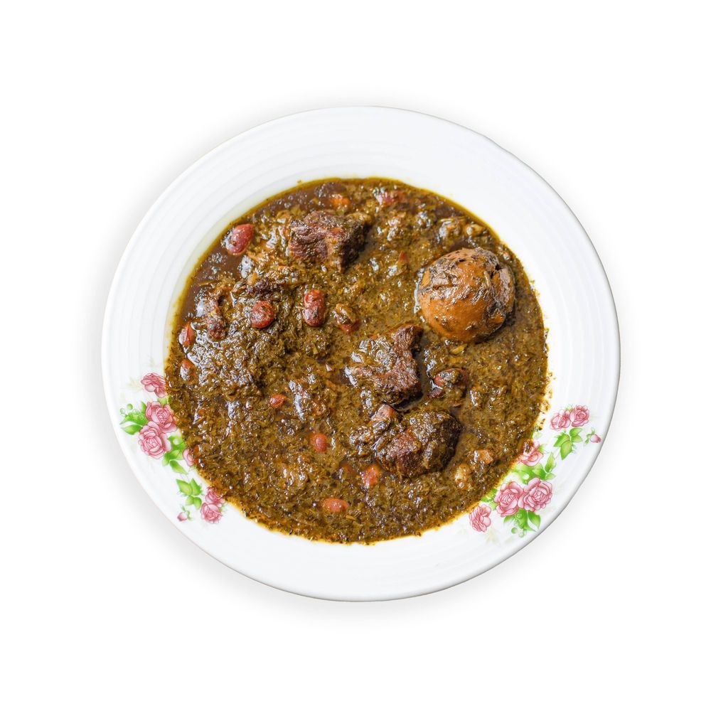 چلو خورشت قرمه سبزی